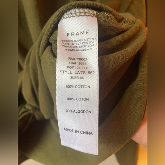 Frame Women's Wrap Around Long Sleeve size L - Picture 7 of 7